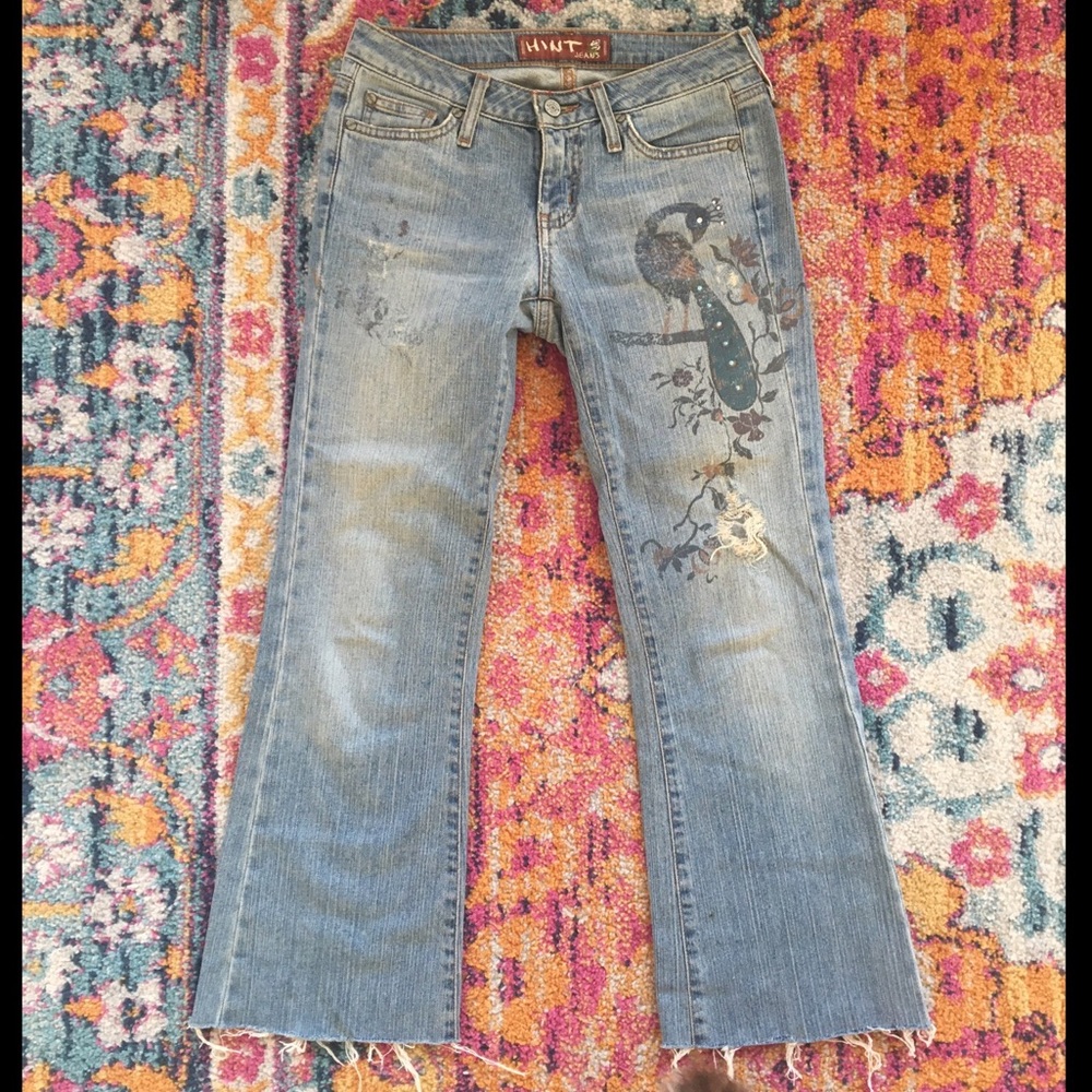 Distressed jeans